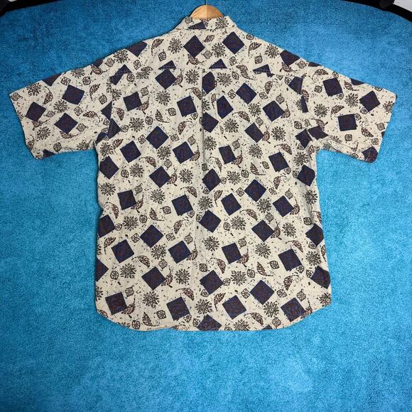 VTG Hawaiian Cambridge Classics Men’s XXL Linen Cotton Floral Shirt Button Up - Picture 2 of 12